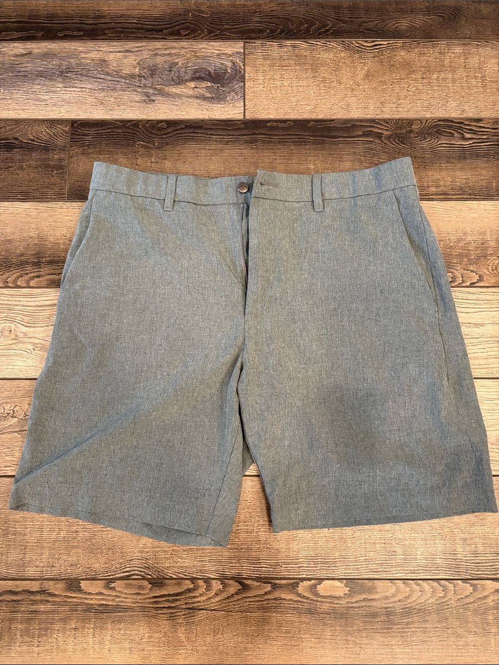 Callaway Men's Light Heather Gray Flat-Front Golf Shorts